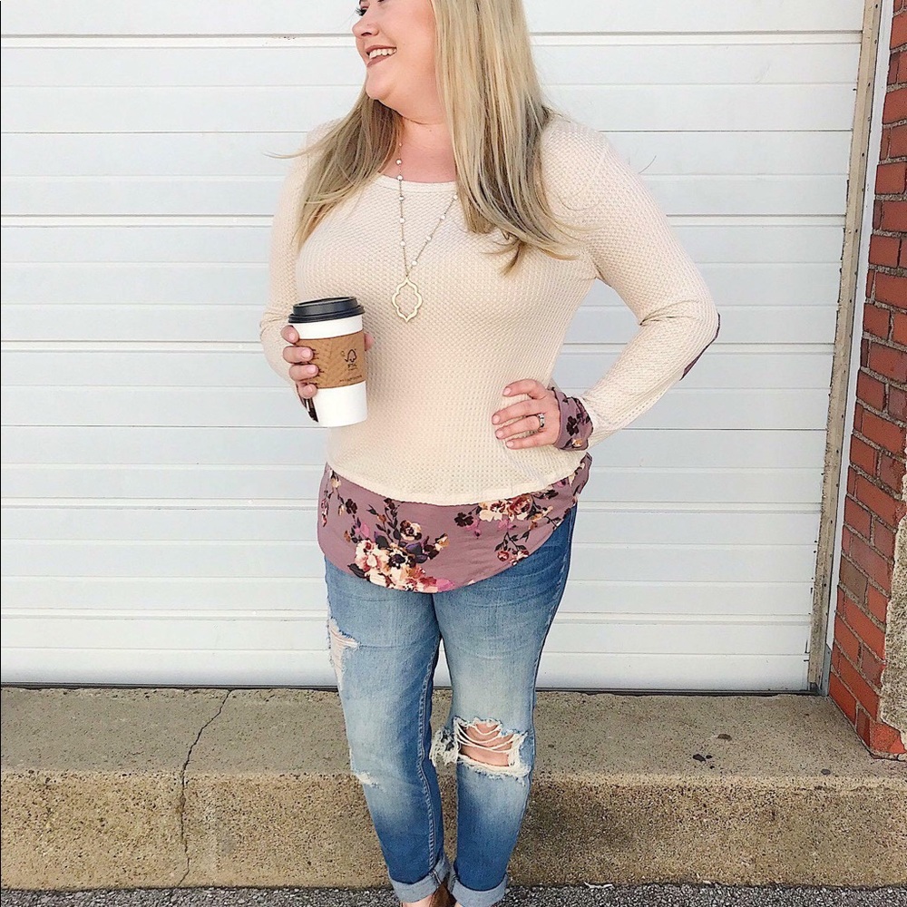 Pink lily top